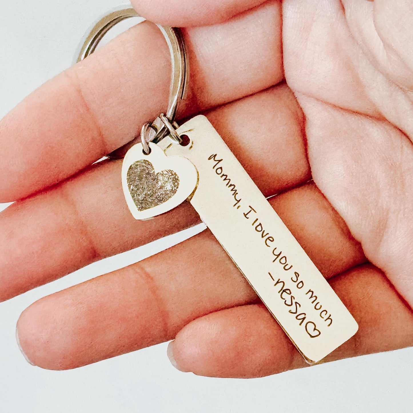 Personalized Memorial Keychain with Handwriting
