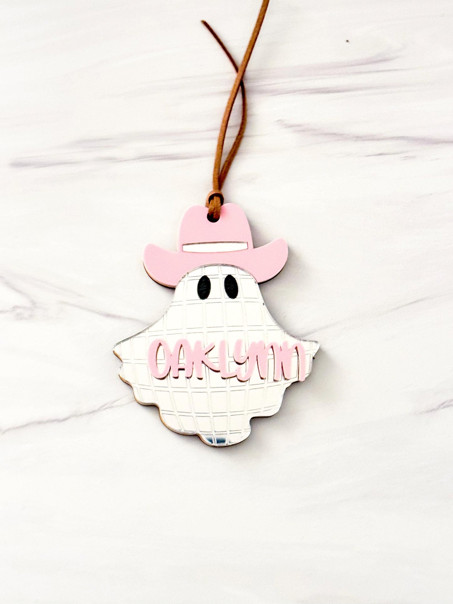 Cowgirl Disco Ghost basket tag