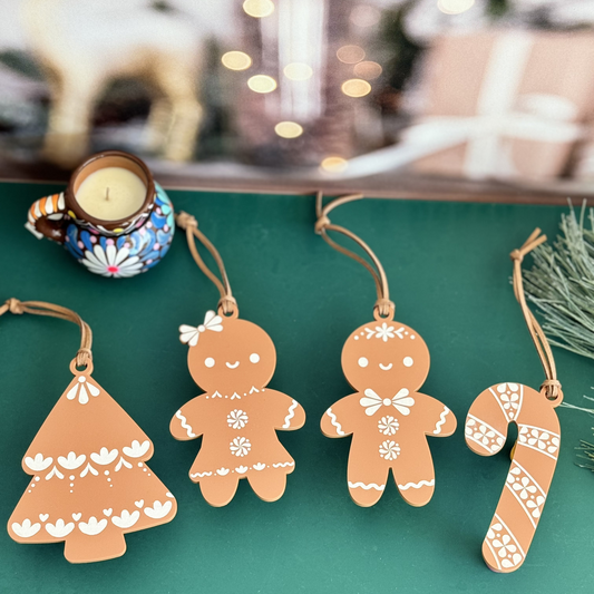 Talavera-Inspired Gingerbread Ornaments