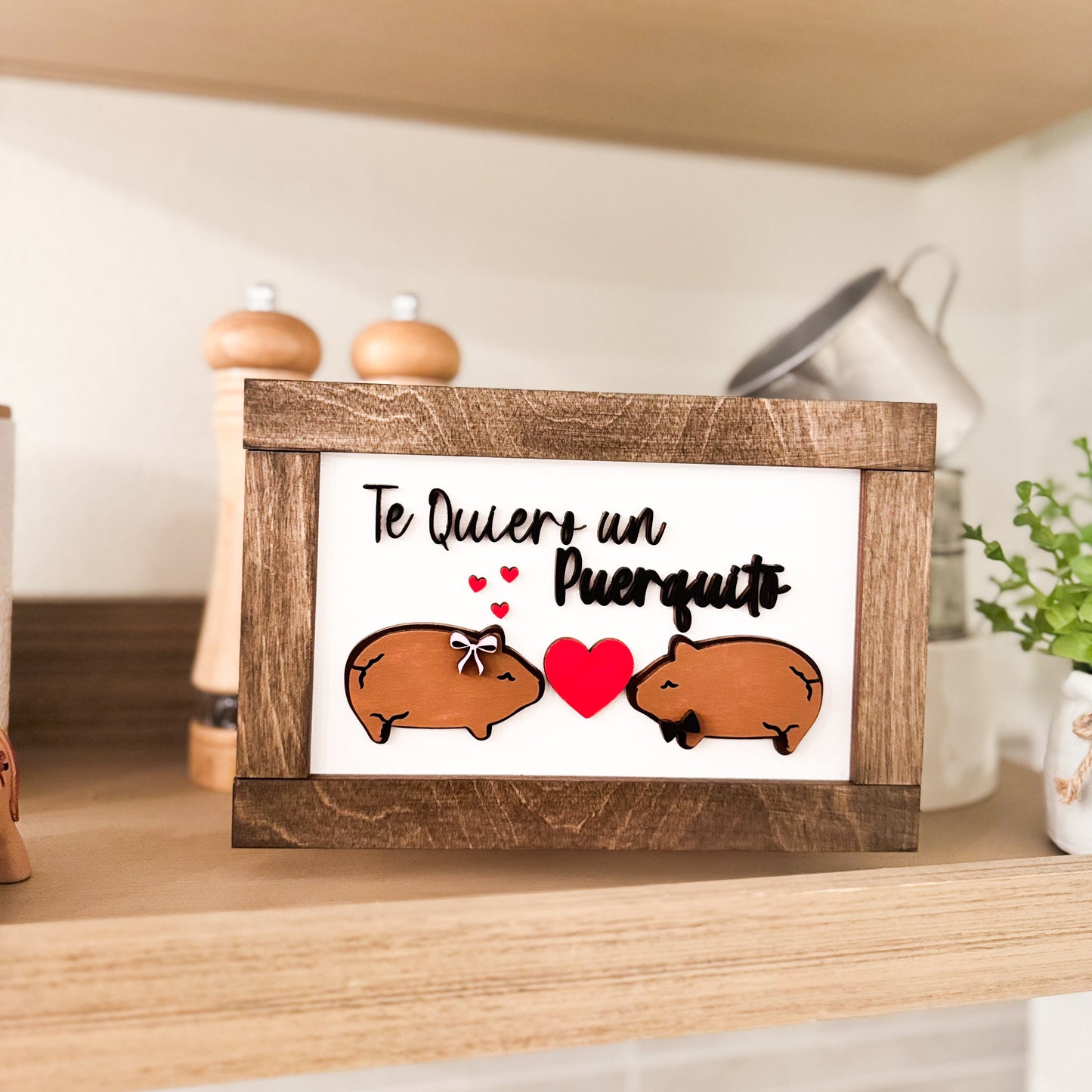 "Te Quiero Un Puerquito" Wooden Sign 🐖❤️