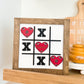 "Amor" Tic-Tac-Toe Wooden Sign