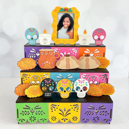 Dia de Los Muertos Altar Kit, DIY/Pre-Painted Memorial Decoration